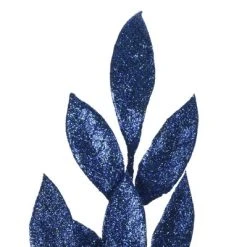Vickerman 22" Artificial Glitter BayLeaf Spray