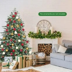 Costway 6ft Artificial Christmas Spruce Hinged Tree w/ 892 Mixed PE & PVC Tips -Northlight Christmas Store GUEST 9d4148e3 d5c0 4ac6 8ca0 344de05a6224