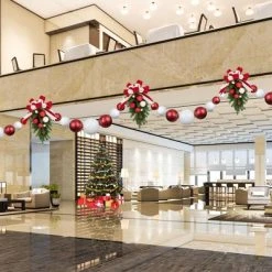 Northlight 6' Red and White Shiny and Matte Shatterproof Ball Christmas Swag -Northlight Christmas Store GUEST 9e888420 952d 4c0e 8d85 752dfea22263