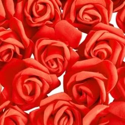 Juvale 100 Pack Red Foam Roses, 3 Inch Stemless Artificial Flowers for Crafts, Wall Decorations, Wedding Receptions, Faux Bouquets, Spring Decor -Northlight Christmas Store GUEST 9efd0734 56f0 4e9e a230 c7cce194e52c