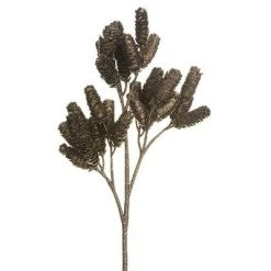 Allstate Floral 19" Glittered Brown Pine Cone Artificial Christmas Spray