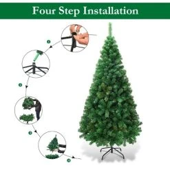 Costway Artificial PVC Christmas Tree W/Stand Holiday Season Indoor Outdoor Green -Northlight Christmas Store GUEST 9f9c2e72 e45b 44d0 83d2 384cdf67a8b8