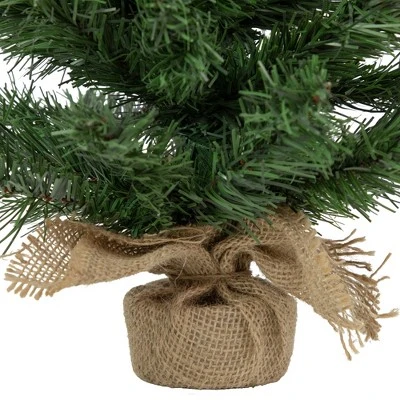 Northlight 18" Potted Mini Pine Medium Artificial Christmas Tree, Unlit 5 Northlight 18" Potted Mini Pine Medium Artificial Christmas Tree, Unlit - Image 3
