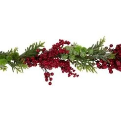 Northlight 5' x 12" Red Berry and Frosted Pine Christmas Garland - Unlit -Northlight Christmas Store GUEST a02f99f7 040f 446d b5b1 10b78f20fc00