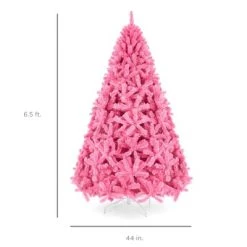 Best Choice Products Artificial Pink Christmas Full Tree Festive Holiday Decoration w/ Stand -Northlight Christmas Store GUEST a09582eb 473f 4d8a 841c 826e2b4fec36