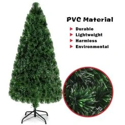 Costway Pre-Lit Fiber Optic Artificial PVC Christmas Tree 6Ft -Northlight Christmas Store GUEST a162a08b de0d 4a6f bad7 4b13deb0e9f1
