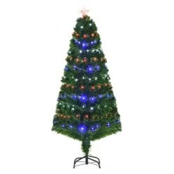 HOMCOM Fiber Optic Artificial Fir Christmas Tree, LED Pre-Lit Holiday Decoration with Lights and Branch Tips -Northlight Christmas Store GUEST a176e28d 4d38 42eb bc7d 7a3e22a63cb2