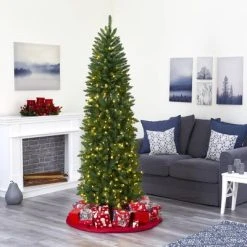 Nearly Natural Pre-Lit LED Slim Green Mountain Pine Artificial Christmas Tree Clear Lights -Northlight Christmas Store GUEST a1a473c0 77c5 479a 8fdb 80afc3719abb 1