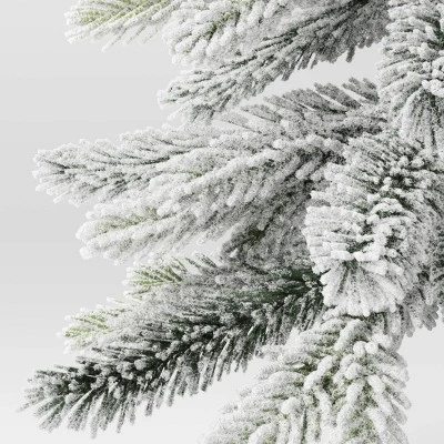 19" Unlit Flocked Indexed Downswept Pine Artificial Christmas Tree with Round Base - Wondershop™ 4 19" Unlit Flocked Indexed Downswept Pine Artificial Christmas Tree with Round Base - Wondershop™ - Image 2