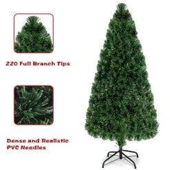 Costway Pre-Lit Fiber Optic Artificial PVC Christmas Tree 6Ft -Northlight Christmas Store GUEST a3a1260d 1d2f 42f0 8160 5ad5cee0ed32