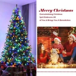 Costway Pre-Lit Artificial Christmas Tree 8Ft Hinged 750 LED Lights 11 Costway Pre-Lit Artificial Christmas Tree 8Ft Hinged 750 LED Lights -Northlight Christmas Store GUEST a48718ea 450b 4a2d b1e7 360caaeaa1e5