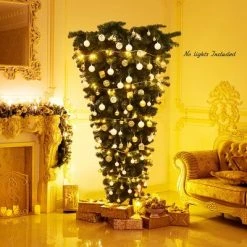 Costway 7Ft Unlit Upside Down Artificial Christmas Tree with 1000 Branch Tips Holiday -Northlight Christmas Store GUEST a53d055d 1b46 4b0a 8add 7abf4c563e0a