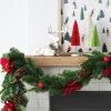 6' Mixed Greenery with Poinsettia Flowers Decorated Artificial Christmas Garland - Wondershop™ -Northlight Christmas Store GUEST a5960146 5ff1 4437 b3b3 df1f07d17ff8