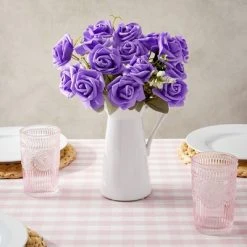 Juvale 100 Pack Purple Flowers for Crafts, 3 Inch Stemless Foam Roses for Wall Decorations, Wedding Receptions, Faux Bouquets, Spring Decor, DIY 12 Juvale 100 Pack Purple Flowers for Crafts, 3 Inch Stemless Foam Roses for Wall Decorations, Wedding Receptions, Faux Bouquets, Spring Decor, DIY -Northlight Christmas Store GUEST a610c887 39b4 4706 be7a 47a2f0bf81fd