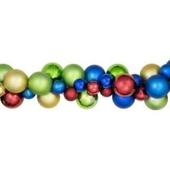 Northlight 6' Multi-Color 2-Finish Shatterproof Ball Christmas Garland 8 Northlight 6' Multi-Color 2-Finish Shatterproof Ball Christmas Garland -Northlight Christmas Store GUEST a6cc8327 5e19 4ccd 821c 1de2da9bff90