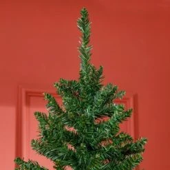 HOMCOM 7' Tall Unlit Slim Fir Artificial Christmas Tree with Realistic Branches, and 865 Tips, Green -Northlight Christmas Store GUEST a7642d30 4a44 400b b172 acfdc6048cec
