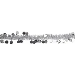 Northlight 50' x 1.5" Silver Tinsel Christmas Garland with Polka Dots - Unlit 5 Northlight 50' x 1.5" Silver Tinsel Christmas Garland with Polka Dots - Unlit -Northlight Christmas Store GUEST a7e798c3 5ca0 4b82 834a 58e5a20edabb