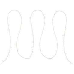 Northlight 100' x 0.25" Clear Iridescent Beaded Artificial Christmas Garland, Unlit