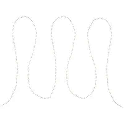 Northlight 100' x 0.25" Clear Iridescent Beaded Artificial Christmas Garland, Unlit 3 Northlight 100' x 0.25" Clear Iridescent Beaded Artificial Christmas Garland, Unlit