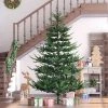 HOMCOM 7.5 Foot Artificial Christmas Tree, Pine Hinged Xmas Tree with Realistic Branches, Steel Base, Auto Open, Green -Northlight Christmas Store GUEST a846aea6 9a9f 4466 a22b 9c32a7b8e6ef