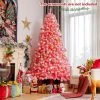 Costway 7.5ft Snow Flocked Hinged Artificial Christmas Tree w/ Metal Stand Pink 1 Costway 7.5ft Snow Flocked Hinged Artificial Christmas Tree w/ Metal Stand Pink -Northlight Christmas Store GUEST a9e01ec6 24c3 474d a678 92b9e27fe98b