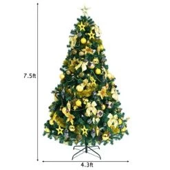 Costway 7.5FT Pre-Lit Artificial Christmas Tree 1100 Tips w/140 Ornaments and 250 Lights 13 Costway 7.5FT Pre-Lit Artificial Christmas Tree 1100 Tips w/140 Ornaments and 250 Lights -Northlight Christmas Store GUEST aa601627 6f3b 44c6 9c9c fd6b709207ce
