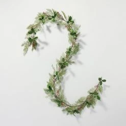 Hearth & Hand With Magnolia Faux Cedar & Magnolia Leaf with Winterberries Christmas Garland - Hearth & Hand™ with Magnolia -Northlight Christmas Store GUEST aa9a6407 8e8c 48f9 abe5 4eb1f2073746