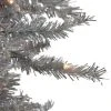 Northlight 7.5' Pre-Lit Silver Tinsel Pine Slim Artificial Christmas Tree - Clear Lights -Northlight Christmas Store GUEST aaf4133f c727 47e4 9623 0115993cc385