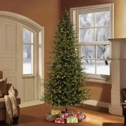 9ft Pre-Lit Full Berkshire Fir Artificial Christmas Tree - Puleo