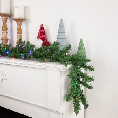 Northlight 9' x 12" Pre-Lit Winona Fir Artificial Christmas Garland, Multi LED Lights 3 Northlight 9' x 12" Pre-Lit Winona Fir Artificial Christmas Garland, Multi LED Lights