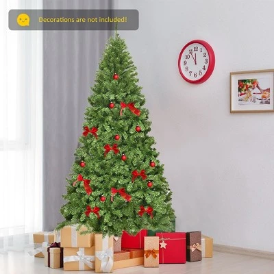 Costway 6Ft/7.5Ft/9Ft Unlit Hinged PVC Artificial Christmas Tree Premium Spruce Tree w/ 928 Tips/1346 Tips/2094 Tips 4 Costway 6Ft/7.5Ft/9Ft Unlit Hinged PVC Artificial Christmas Tree Premium Spruce Tree w/ 928 Tips/1346 Tips/2094 Tips - Image 2
