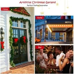 Costway 9ft Pre-Lit Artificial Christmas Garland with Mixed Decorations and LED Lights 12 Costway 9ft Pre-Lit Artificial Christmas Garland with Mixed Decorations and LED Lights -Northlight Christmas Store GUEST ac26afe3 a861 4883 9727 3bcfc93434f6