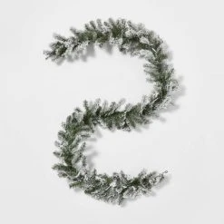 9' Pre-Lit Flocked Artificial Pine Christmas Garland Green with Clear Lights - Wondershop™ -Northlight Christmas Store GUEST acbdb832 350a 4c83 bdd7 71b8ad387f5d