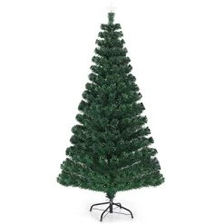 Costway 5'/6'/7'Pre-Lit Fiber Optic Christmas Tree 180/230/280 Lights Top Star -Northlight Christmas Store GUEST accdbd65 7952 4f18 a27d e1743bd14dc3