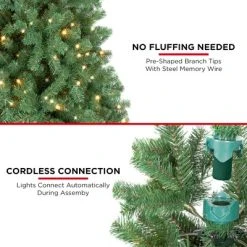 Best Choice Products 12ft Pre-Lit Instant No Fluff Artificial Spruce Christmas Tree w/ 1,250 LED Lights, 4,693 Tips