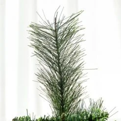 HOMCOM Artificial Christmas Tree Holiday Decoration with Auto Open, Steel Base, Pine Needles, Pencil Shape -Northlight Christmas Store GUEST af902d6b 15e1 460a 834e 6a15b231796c