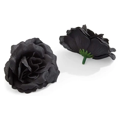 Bright Creations Juvale 50-Pack Artificial Black Roses, Stemless Silk Flowers for Wall Decorations, Wedding Receptions, Faux Bouquets, Spring Decor, 3 Inch 7 Bright Creations Juvale 50-Pack Artificial Black Roses, Stemless Silk Flowers for Wall Decorations, Wedding Receptions, Faux Bouquets, Spring Decor, 3 Inch - Image 5