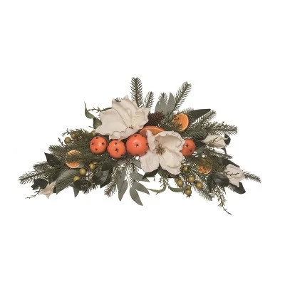 Transpac Artificial 27 in. Multicolor Christmas Citrus Swag 3 Transpac Artificial 27 in. Multicolor Christmas Citrus Swag