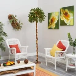 7ft Nearly Natural Pre-Lit LED Slim Palm Artificial Christmas Tree Warm White Lights -Northlight Christmas Store GUEST b19b4acd 1b8f 4e72 8c1c e8104af0b9bd