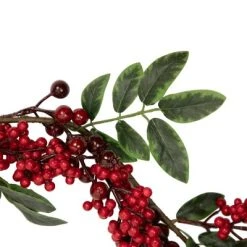 Northlight 5' x 2.25" Unlit Large and Small Berries with Leaves Christmas Garland -Northlight Christmas Store GUEST b1c680b0 72ad 4027 9763 fc036c29e9b0