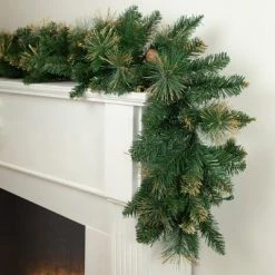 Northlight 9' x 10 Yorkshire Pine Artificial Christmas Garland - Unlit