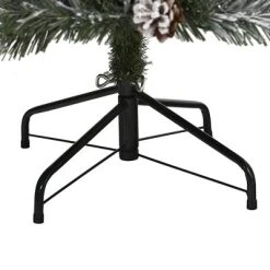 6ft Nearly Natural Pre-Lit LED Flocked White River Mountain Pine with Pinecones Artificial Christmas Tree Clear Lights -Northlight Christmas Store GUEST b23e13ff f9fb 4384 a374 9dd76f40e8eb