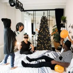 Tangkula Pre-lit Tree Hinged Artificial Pencil Tree w/ PVC Branch Tips & Warm White Lights -Northlight Christmas Store GUEST b2574a9c b67e 4309 9dc4 ae51a001fb35