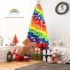 Tangkula 7FT Artificial Hinged Christmas Tree Colorful Rainbow Full Fir Xmas Tree with 1213 Branch Tips 2 Tangkula 7FT Artificial Hinged Christmas Tree Colorful Rainbow Full Fir Xmas Tree with 1213 Branch Tips -Northlight Christmas Store GUEST b2f80029 108f 4ebd a445 93be5c129819