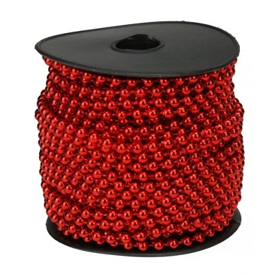 Northlight 66' x 0.15" Red Beaded Artificial Christmas Garland - Unlit 3 Northlight 66' x 0.15" Red Beaded Artificial Christmas Garland - Unlit