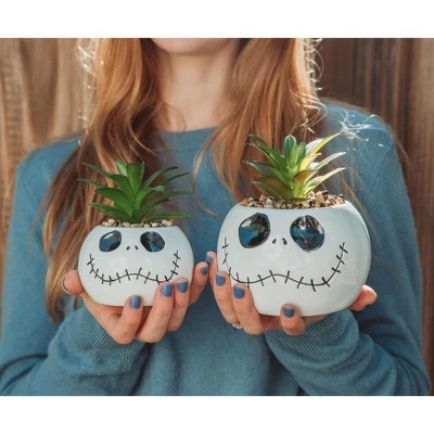 Toynk Silver Buffalo Disney The Nightmare Before Christmas Jack Skellington Ceramic Mini Planter 7 Toynk Silver Buffalo Disney The Nightmare Before Christmas Jack Skellington Ceramic Mini Planter - Image 5