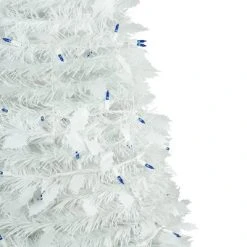 Northlight 6ft Lighted White Tinsel Pop-Up Artificial Christmas Tree, Blue Lights -Northlight Christmas Store GUEST b3853dc6 5f9c 4f93 9da1 250b6f1eaaed
