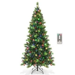 Costway 6FT/7FT/8FT Pre-Lit Artificial Christmas Tree 9 Lighting Modes with 300/400/500 LED Lights & Timer 24 Costway 6FT/7FT/8FT Pre-Lit Artificial Christmas Tree 9 Lighting Modes with 300/400/500 LED Lights & Timer -Northlight Christmas Store GUEST b397e2af c4d8 4482 86cf dd92e30009d7