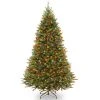 7.5ft Pre-lit Full Kingswood Fir Artificial Christmas Tree Dual Color LED Lights - National Tree Company