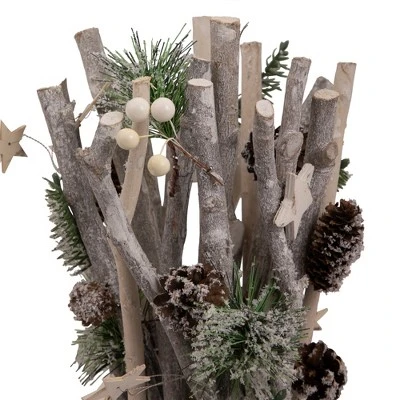 Northlight 18" Natural Branch Bundle with Stars and Berries Christmas Decor 4 Northlight 18" Natural Branch Bundle with Stars and Berries Christmas Decor - Image 2